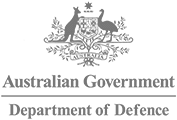 Logo australian department defence grey