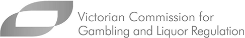 Logo victorian commission gambling liquor racing grey