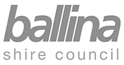 Logo ballina shire council grey