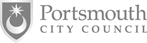 Logo portsmouth city council grey