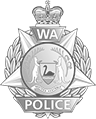 Logo wa police grey