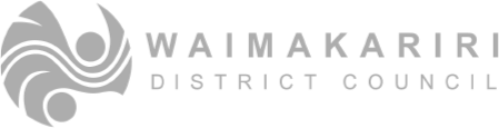 Logo waimakariri district council grey