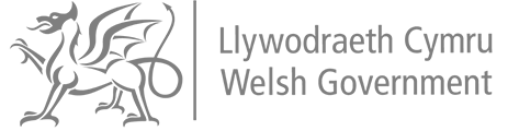 Logo welsh government grey